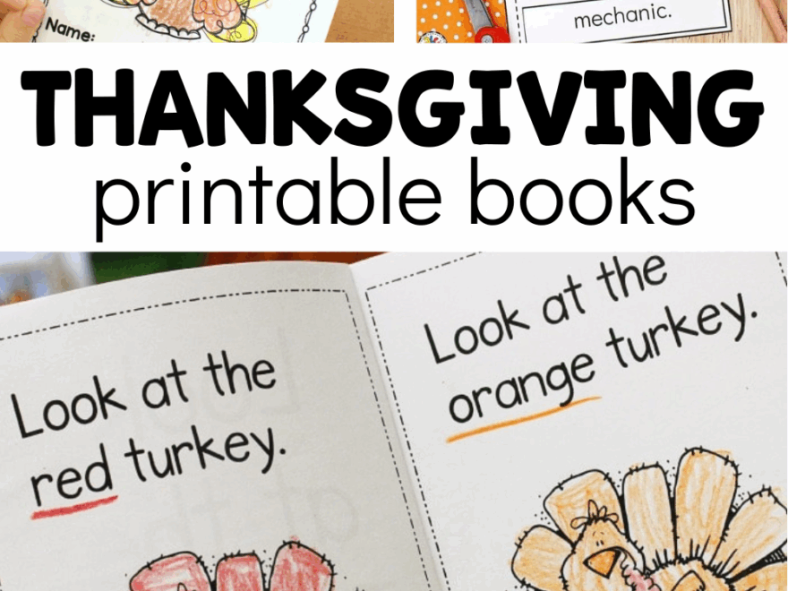 10 Free Thanksgiving Printable Books Fun A Day