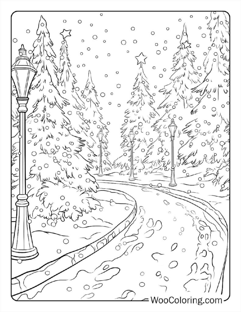100 Winter Coloring Pages Free PDF To Print Woo Coloring