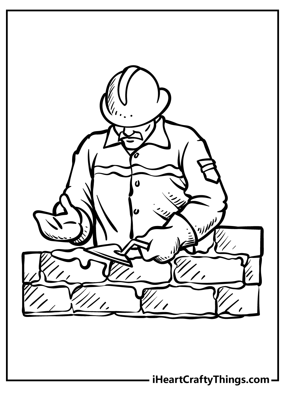 Free Construction Pictures To Coloring Printables