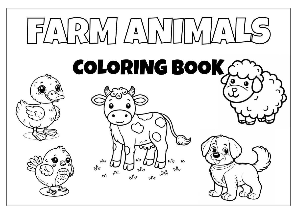 Printable Black And White Animals