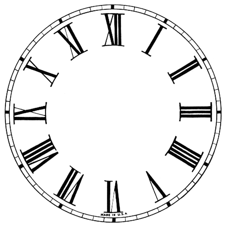 16 Clock Face Images Print Your Own The Graphics Fairy