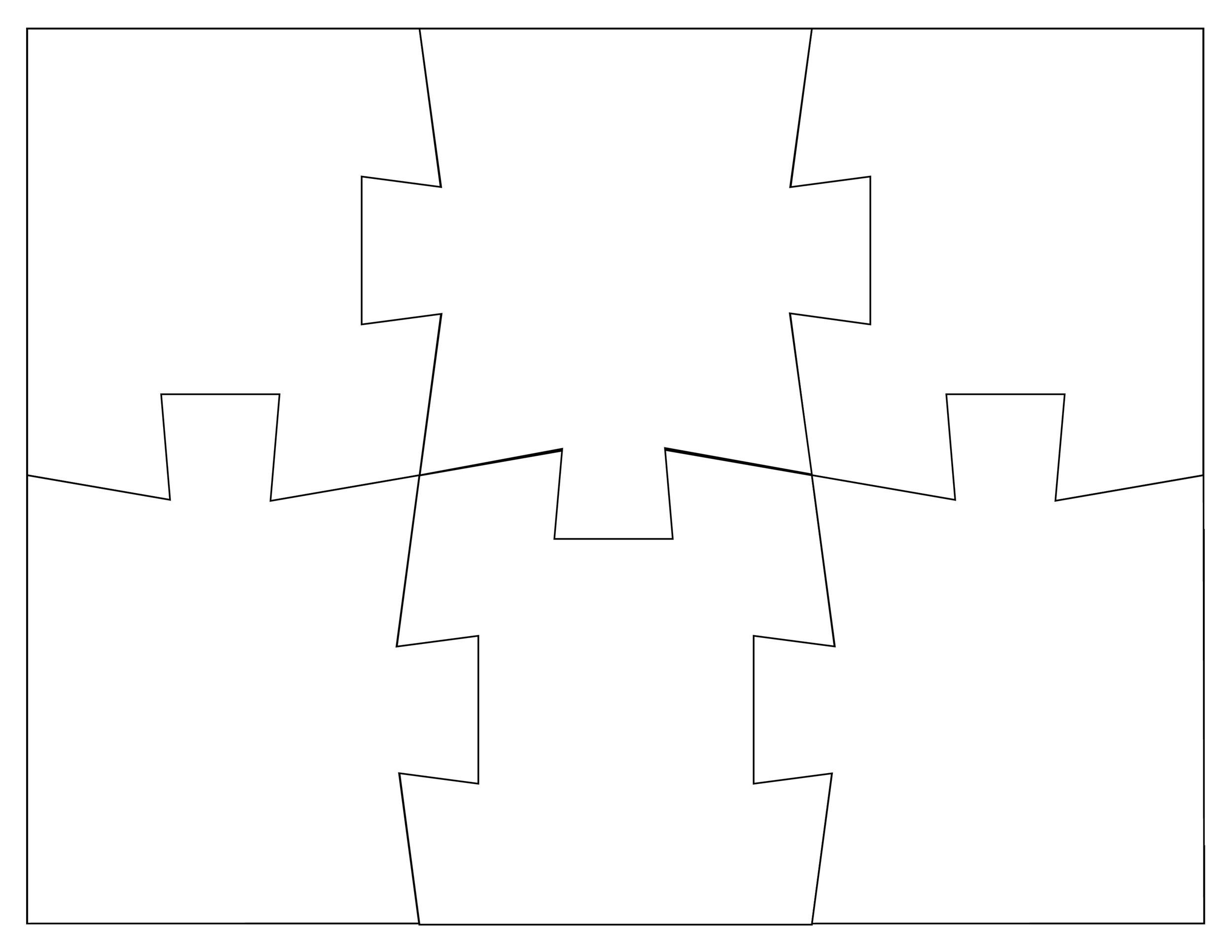 Free Printable Puzzle Pieces Template