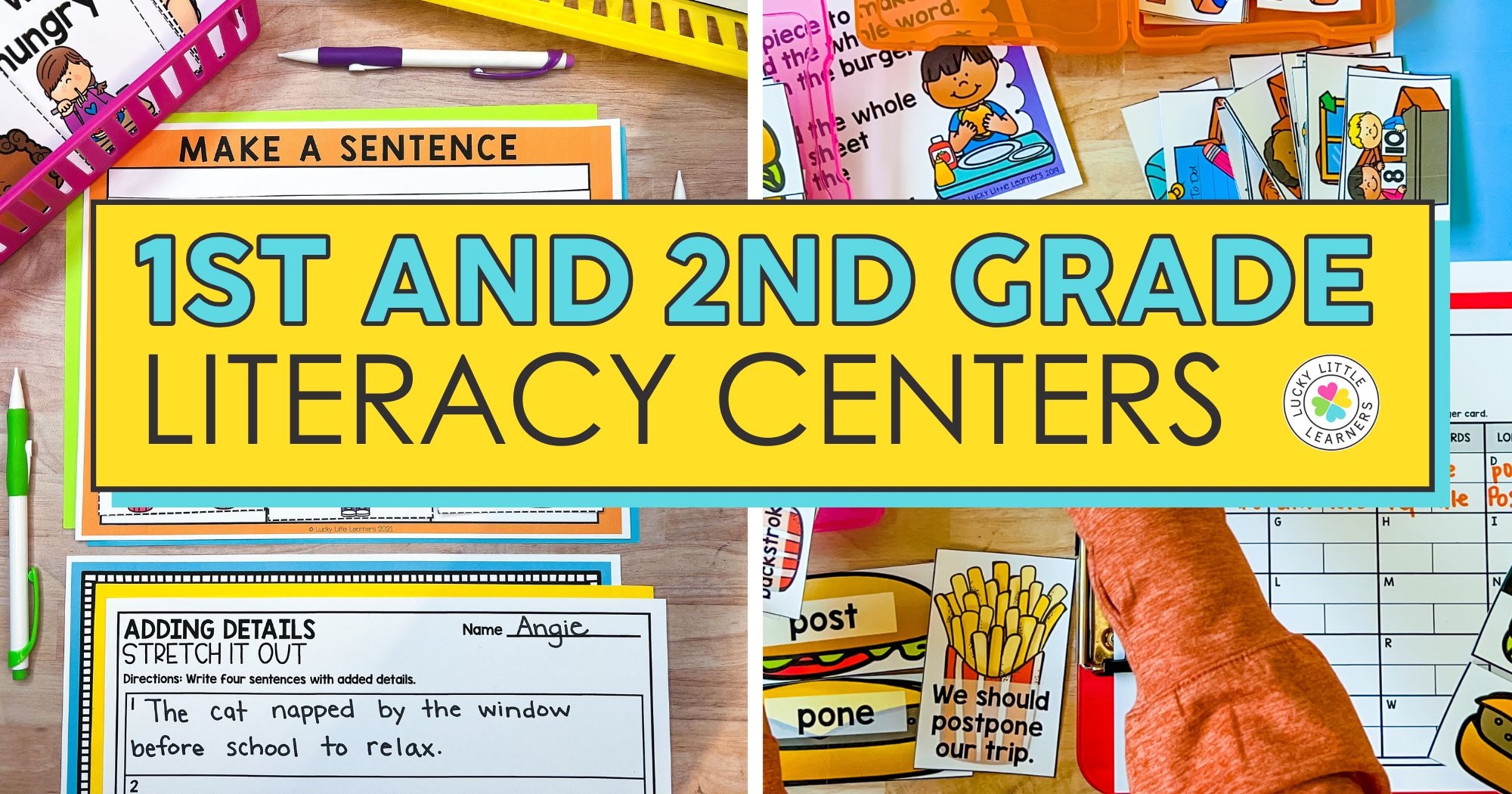 1st And 2nd Grade Literacy Centers Lucky Little Learners