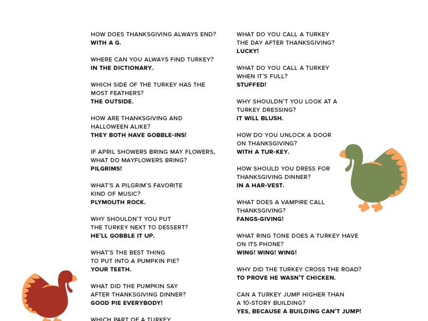 20 Fun Thanksgiving Jokes For Kids IMOM