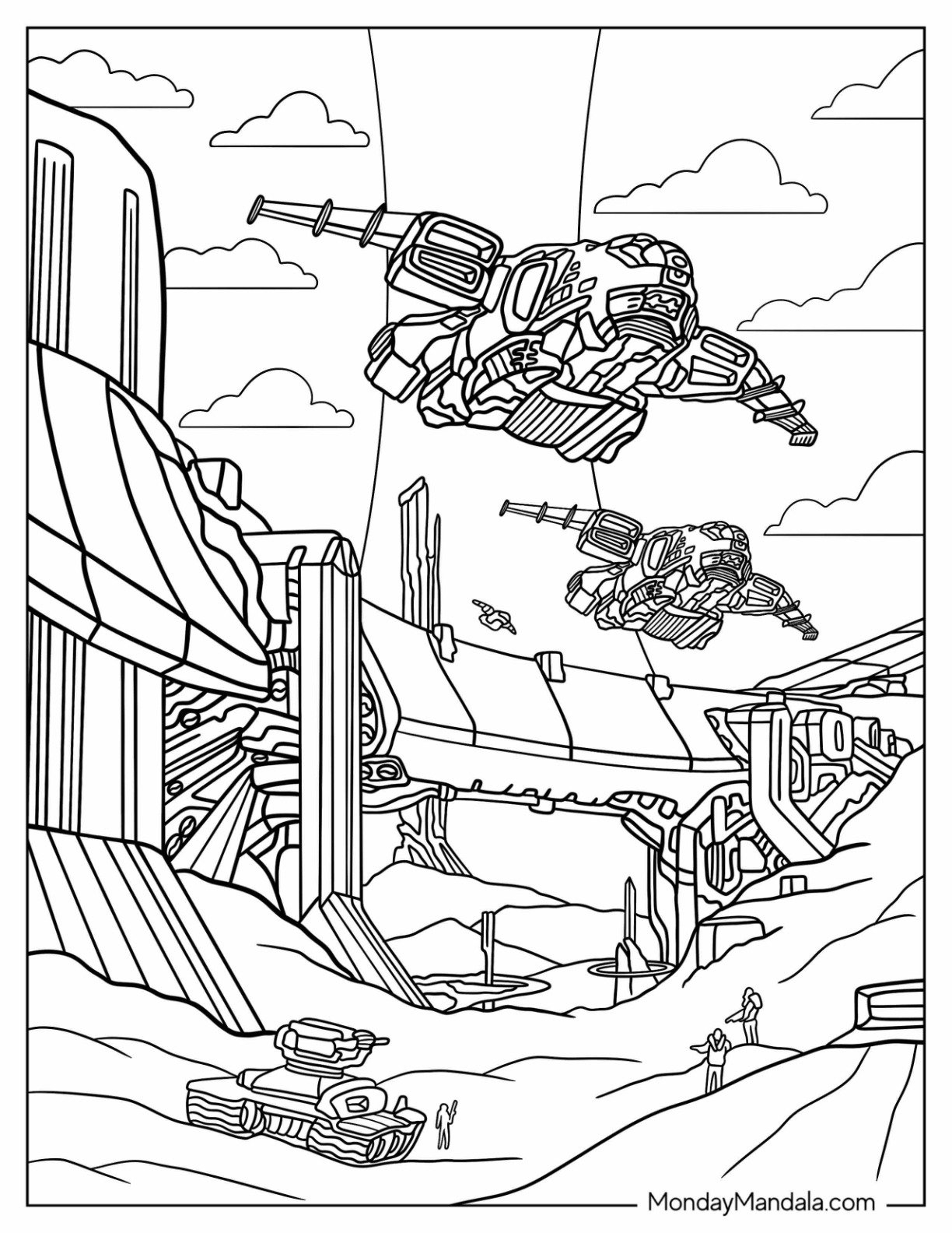 20 Halo Coloring Pages Free PDF Printables 