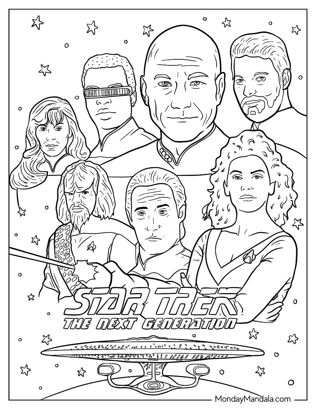 20 Star Trek Coloring Pages Free PDF Printables 