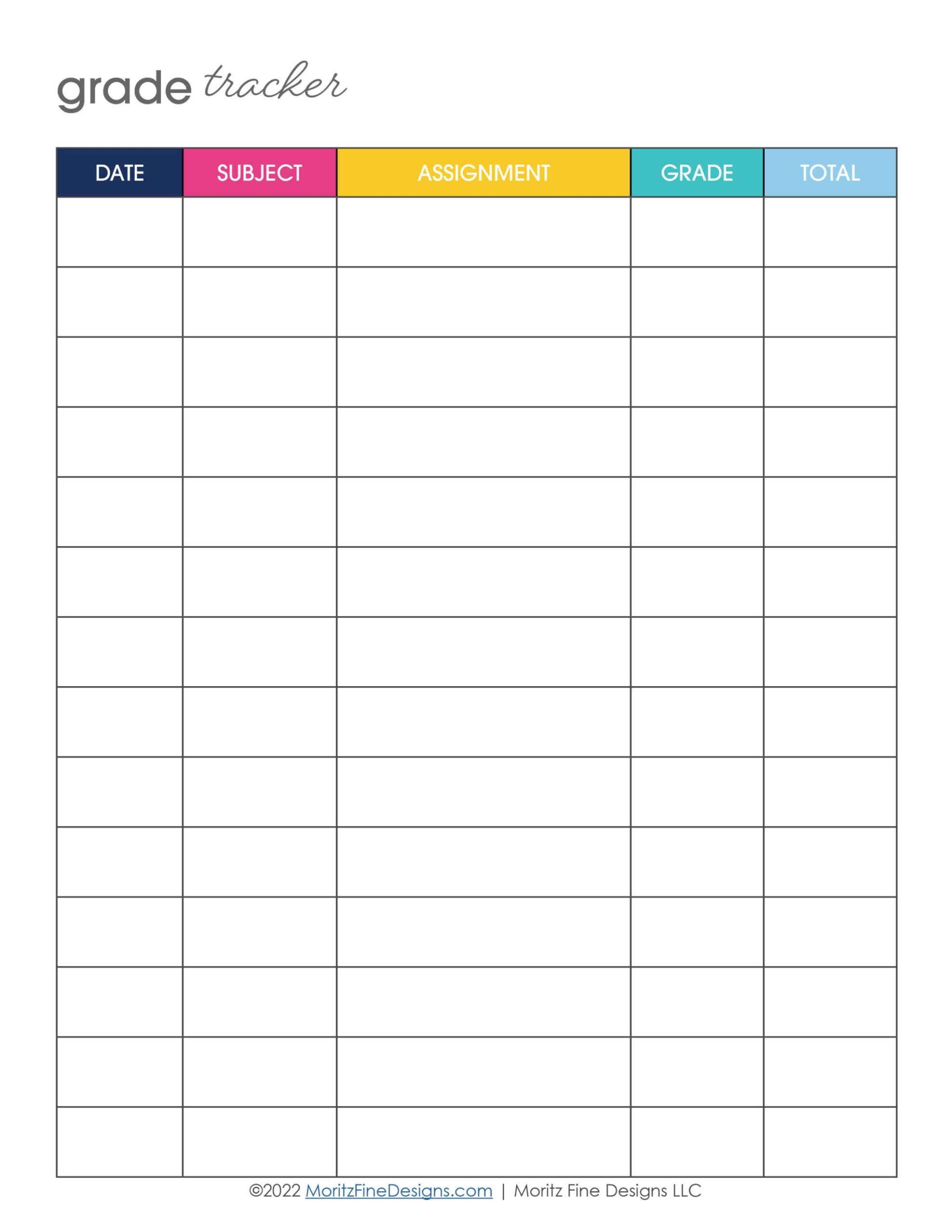 Free Printable Student Planner 2025