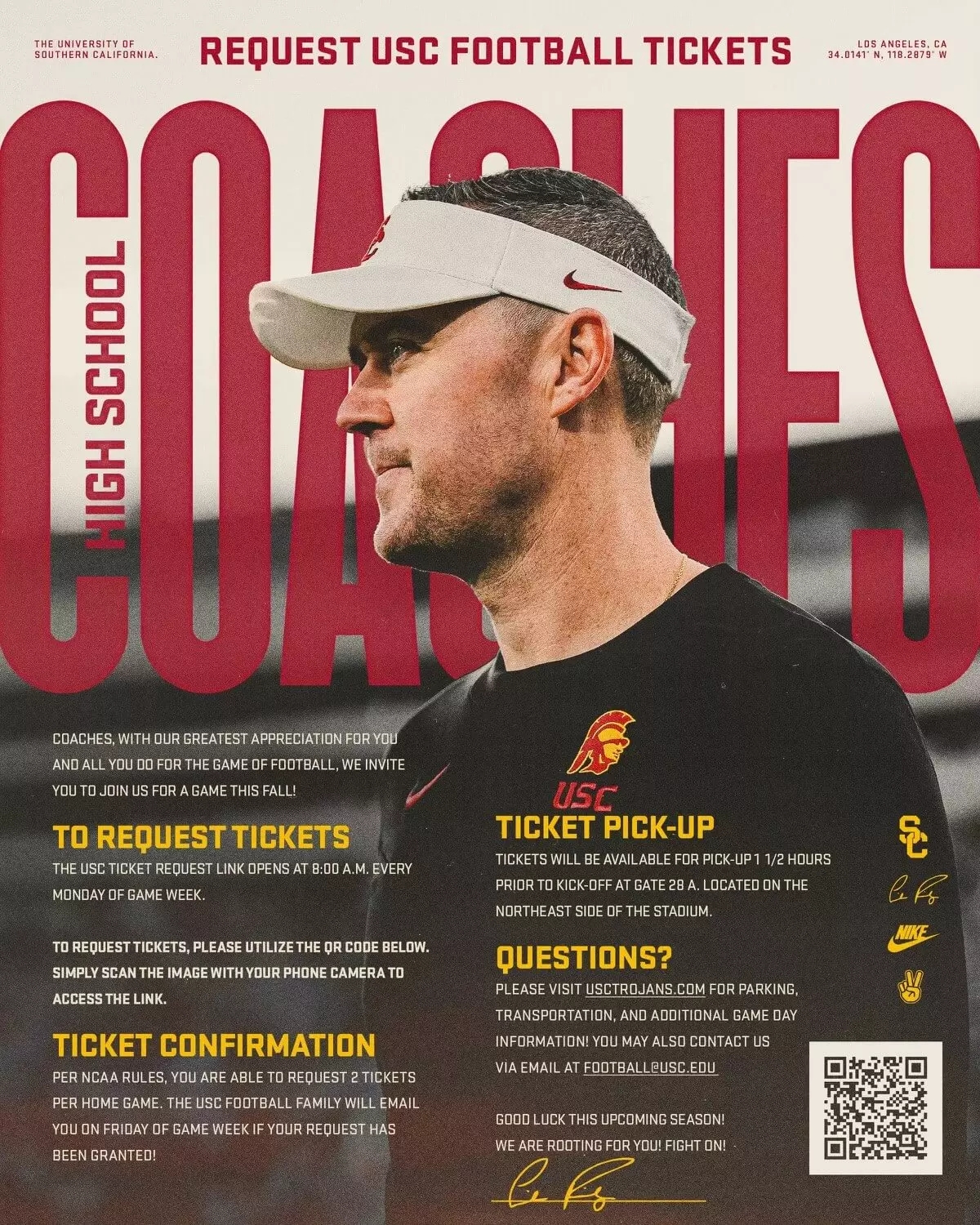 2025 Football Schedule USC Athletics
