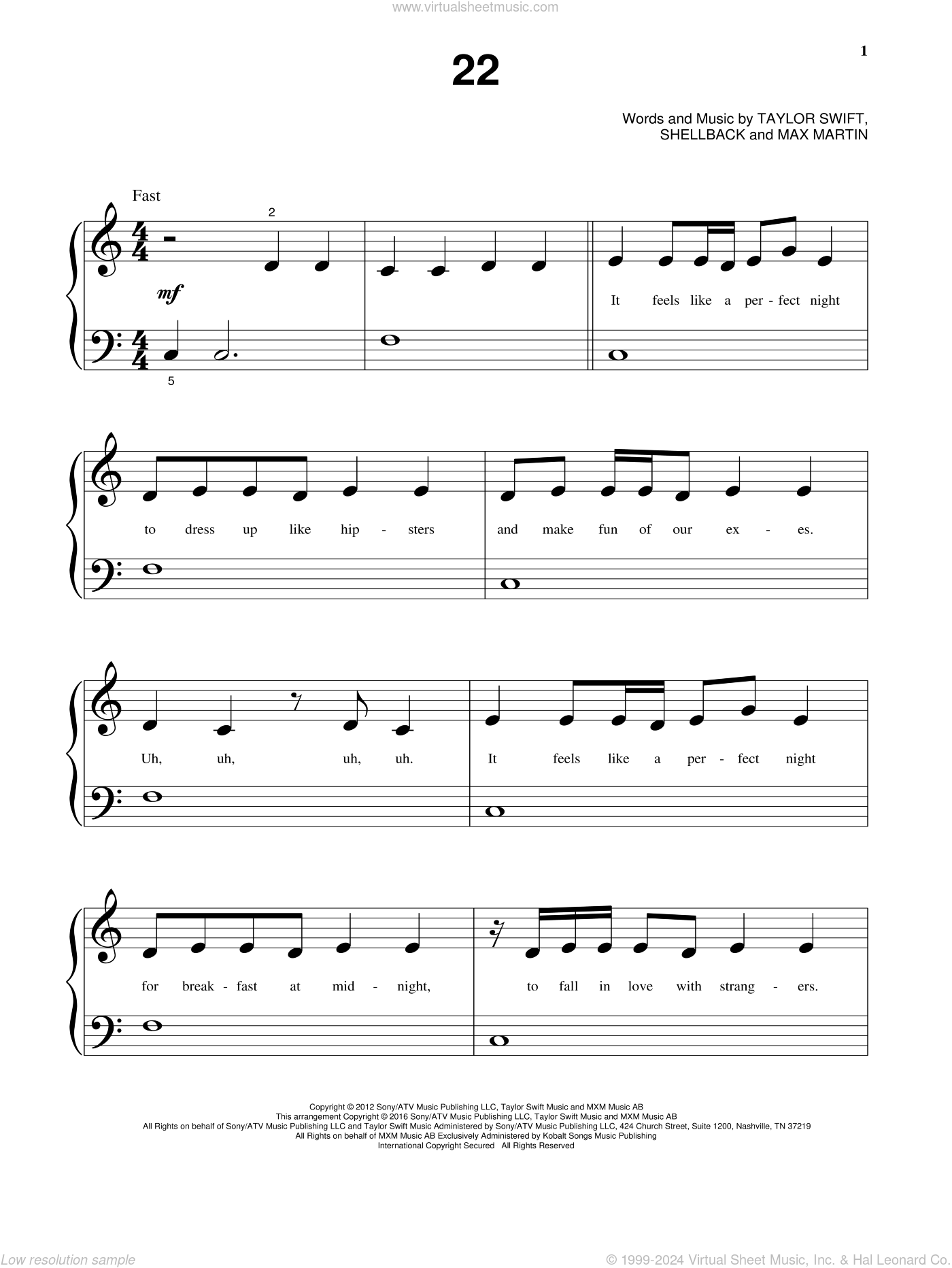 22 beginner Sheet Music For Piano Solo PDF interactive 