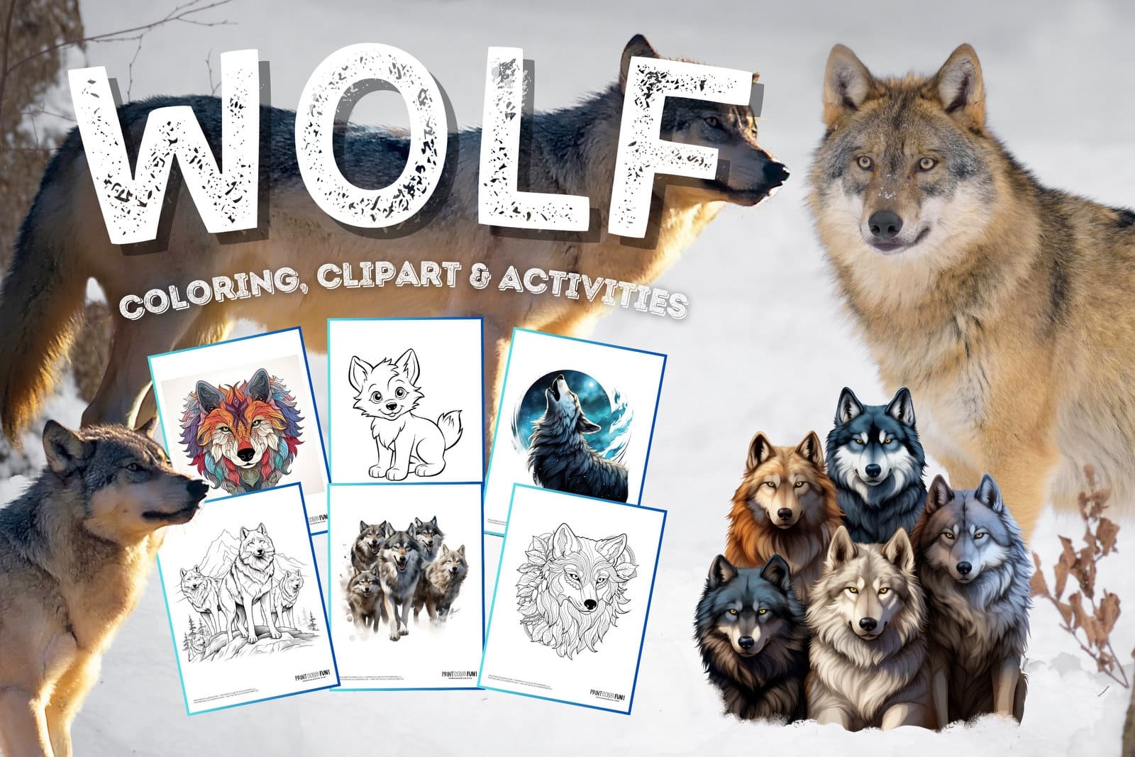 28 Wolf Coloring Pages Clipart For A Paws itively Creative Time At PrintColorFun
