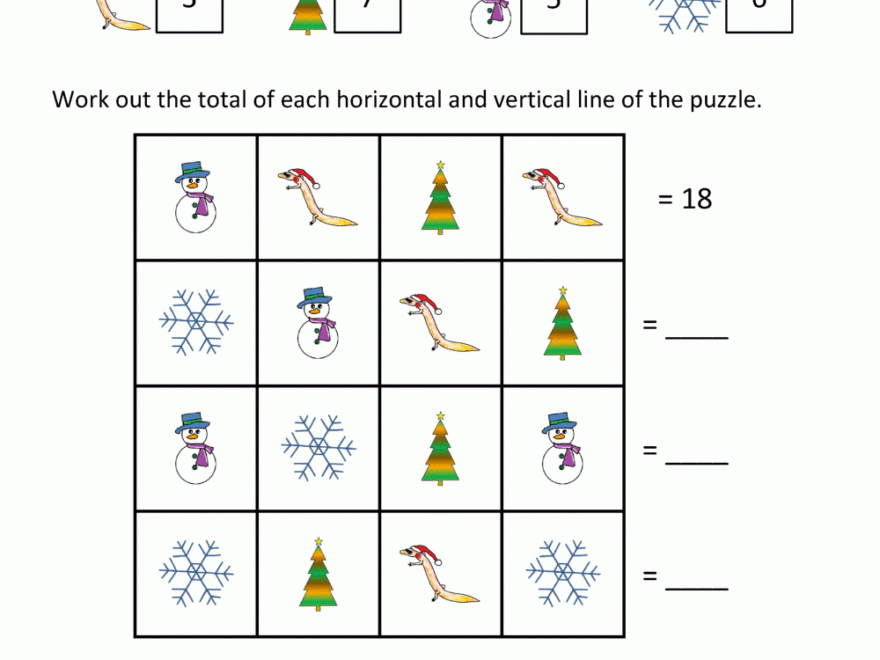 2nd Grade Christmas Math Worksheets