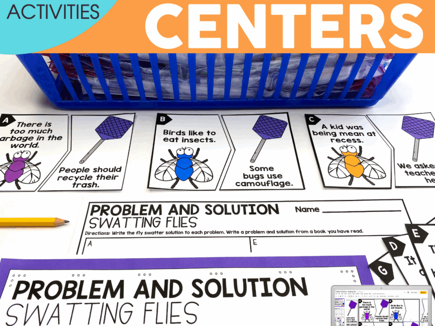 2nd Grade Reading Centers Printable Digital Literacy Centers Seesaw Lucky Little Learners