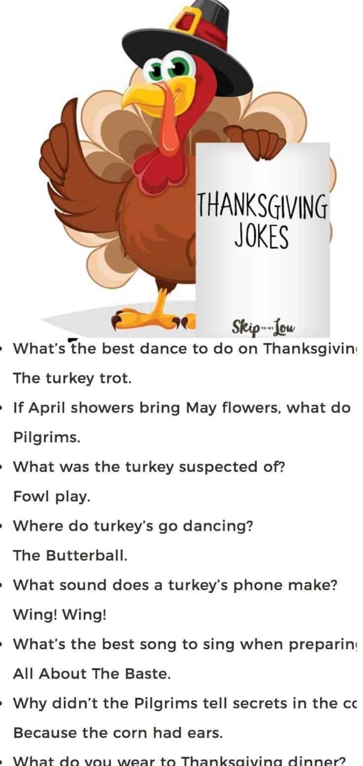 30 FUNNY Thanksgiving Jokes
