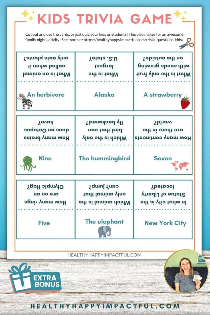 300 Fun Trivia Questions For Kids With Answers That Surprise You 