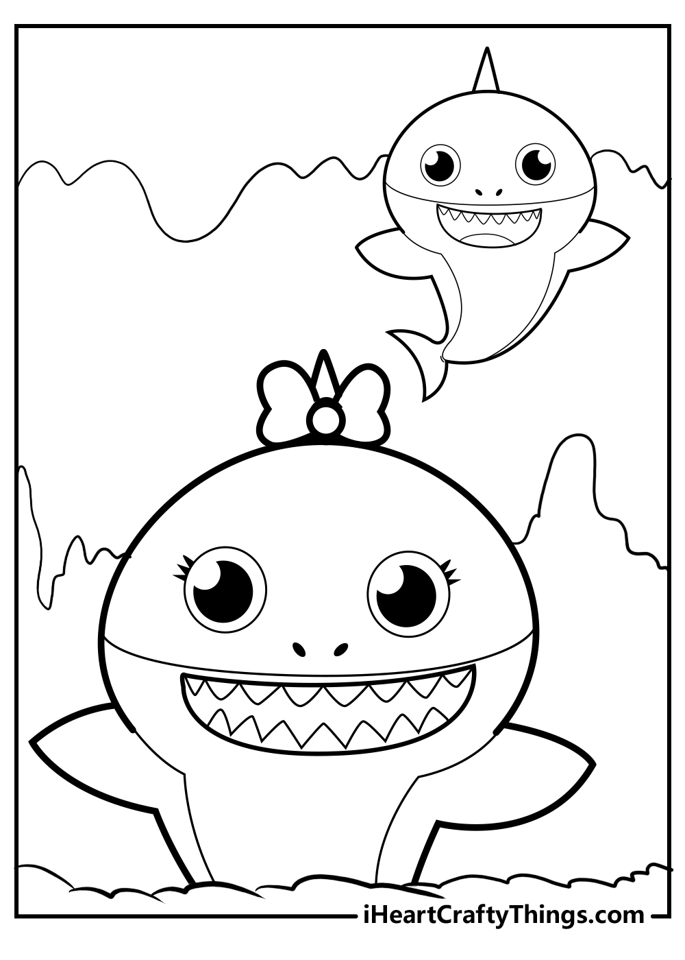 Baby Shark Printable Coloring Pages