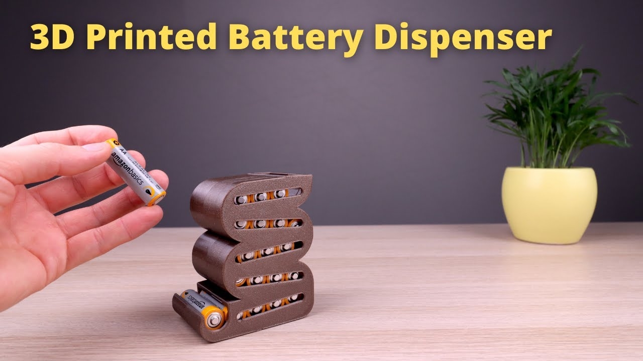 3D Printed Battery Dispenser 3D Filament Giveaway YouTube