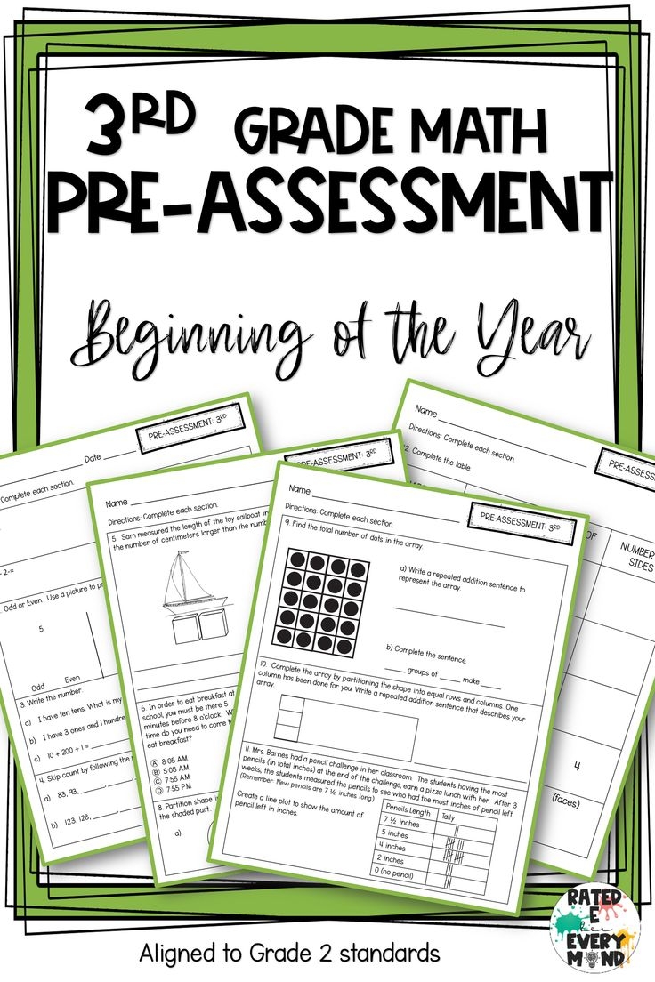 3Rd Grade Assessment Test Printable
