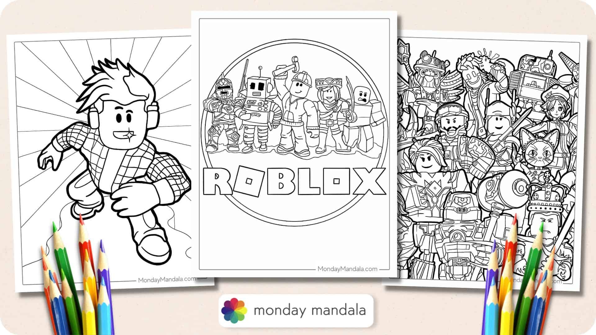 Free Printable Roblox Coloring Pages