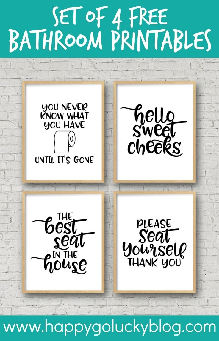 Free Funny Printable Bathroom Signs