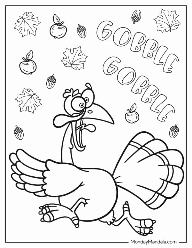 50 Thanksgiving Coloring Pages Free PDF Printables 