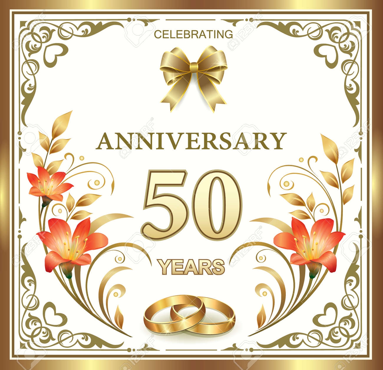 50th Wedding Anniversary Royalty Free SVG Cliparts Vectors And Stock Illustration Image 42150655 