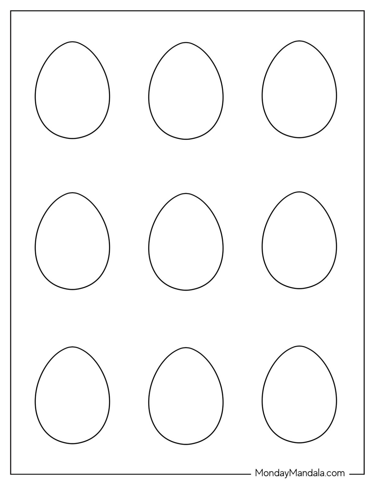 58 Easter Egg Templates Free PDF Printables 