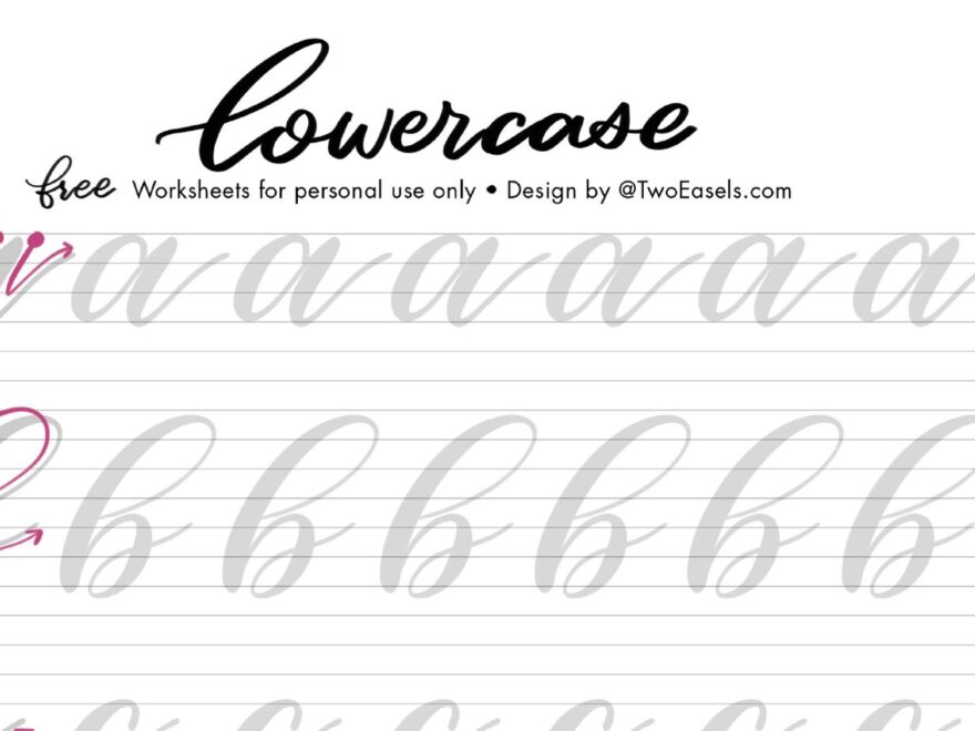 7 Free Hand Lettering Worksheets For Practice