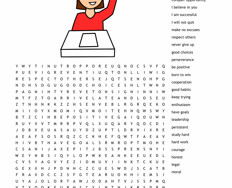 7th Grade Word Search WordMint