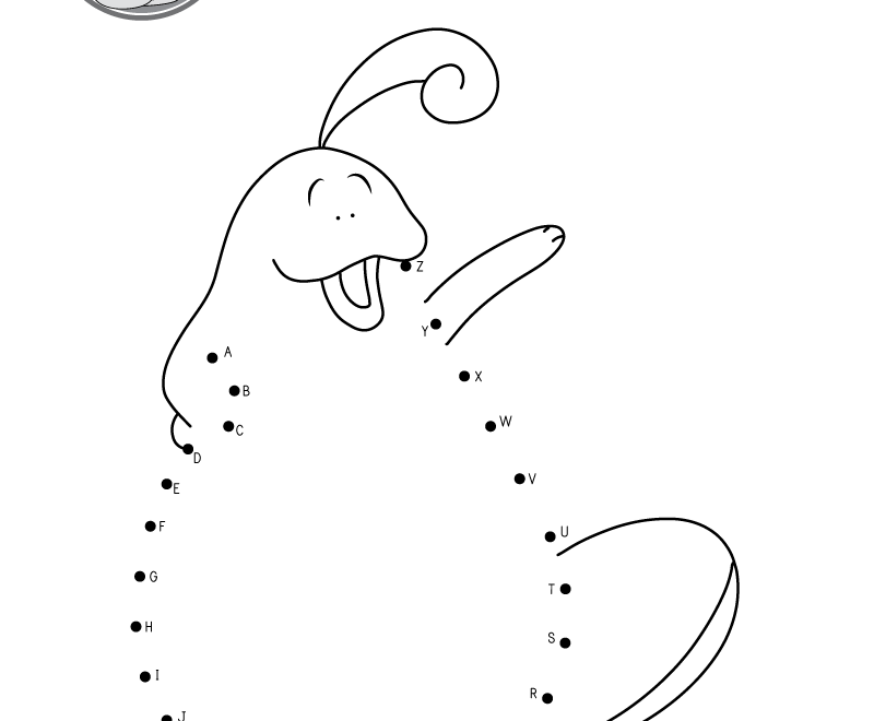 ABC Dot to Dot Worksheet Free Printable Doozy Moo