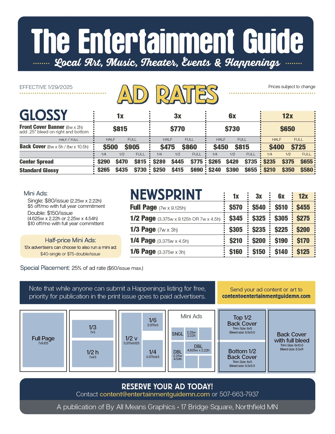 Advertise The Entertainment Guide