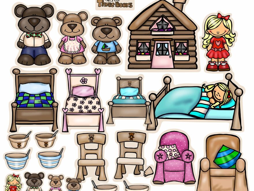Amazon Goldilocks The Three Bears Felt Figures Flannel Board Stories Medium Toys Games