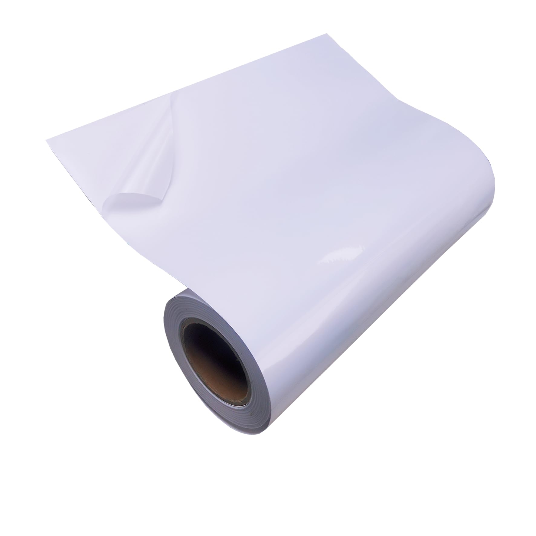 Amazon Printable Glossy White Vinyl Sticker Paper Roll Size 17 x100 Waterproof Sticker Paper Roll Labels For Roll feed Inkjet Printer With 3 Inch Core Office Products