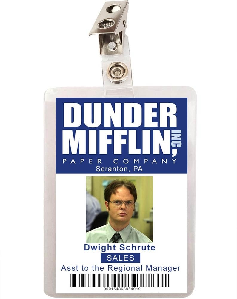 Dwight Schrute Id Badge Printable