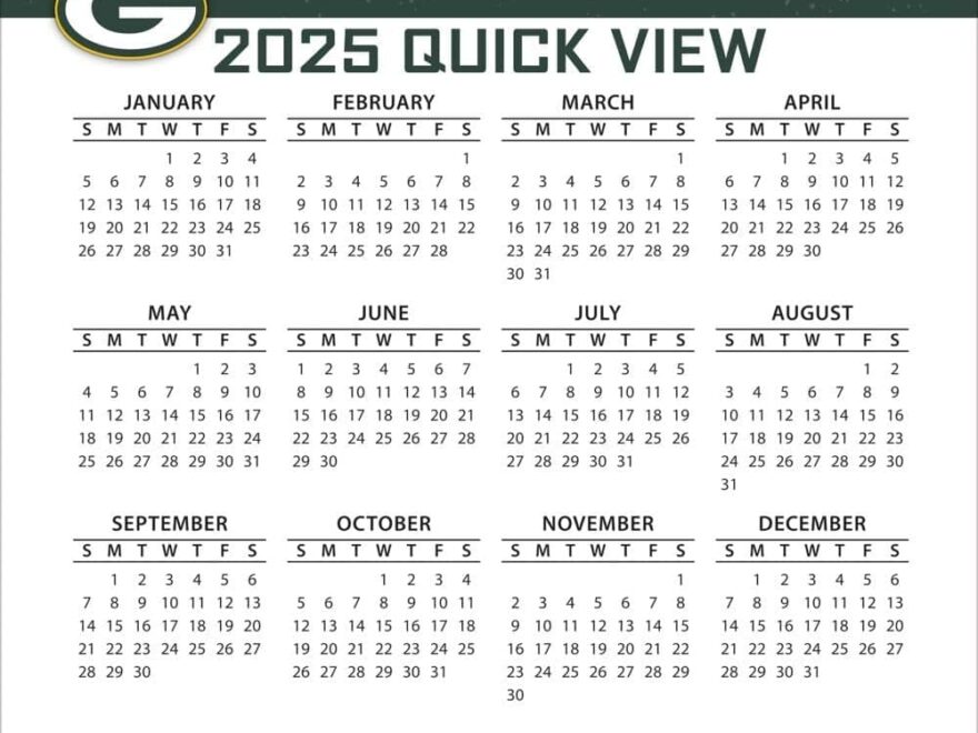 Amazon TURNER SPORTS Green Bay Packers 2025 Box Calendar 25998053039 Sports Outdoors