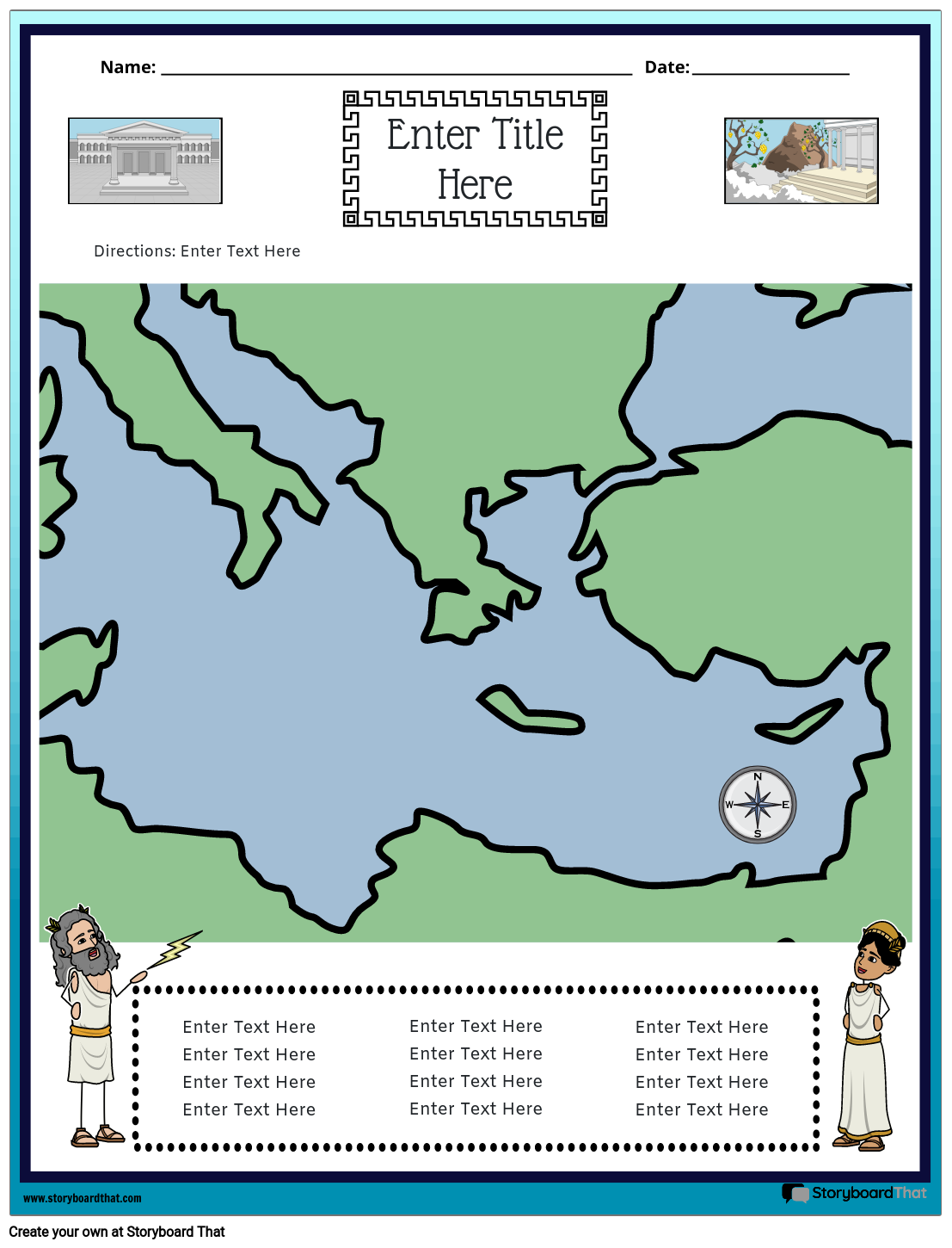 Blank Map Of Ancient Greece Printable