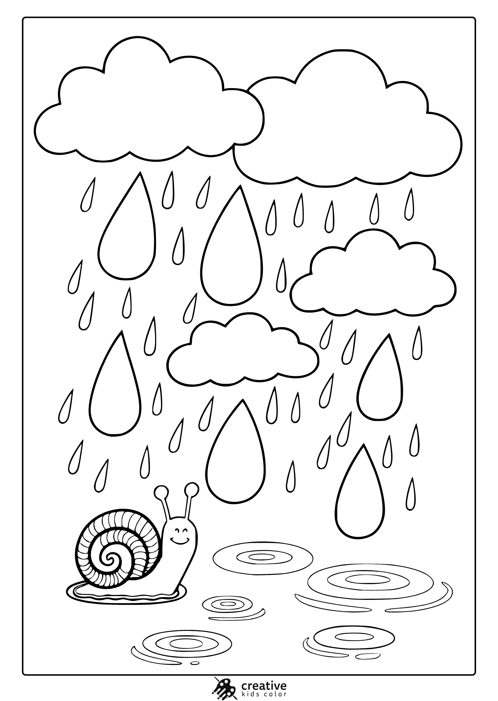 April Coloring Pages Free Fun Spring Printables 