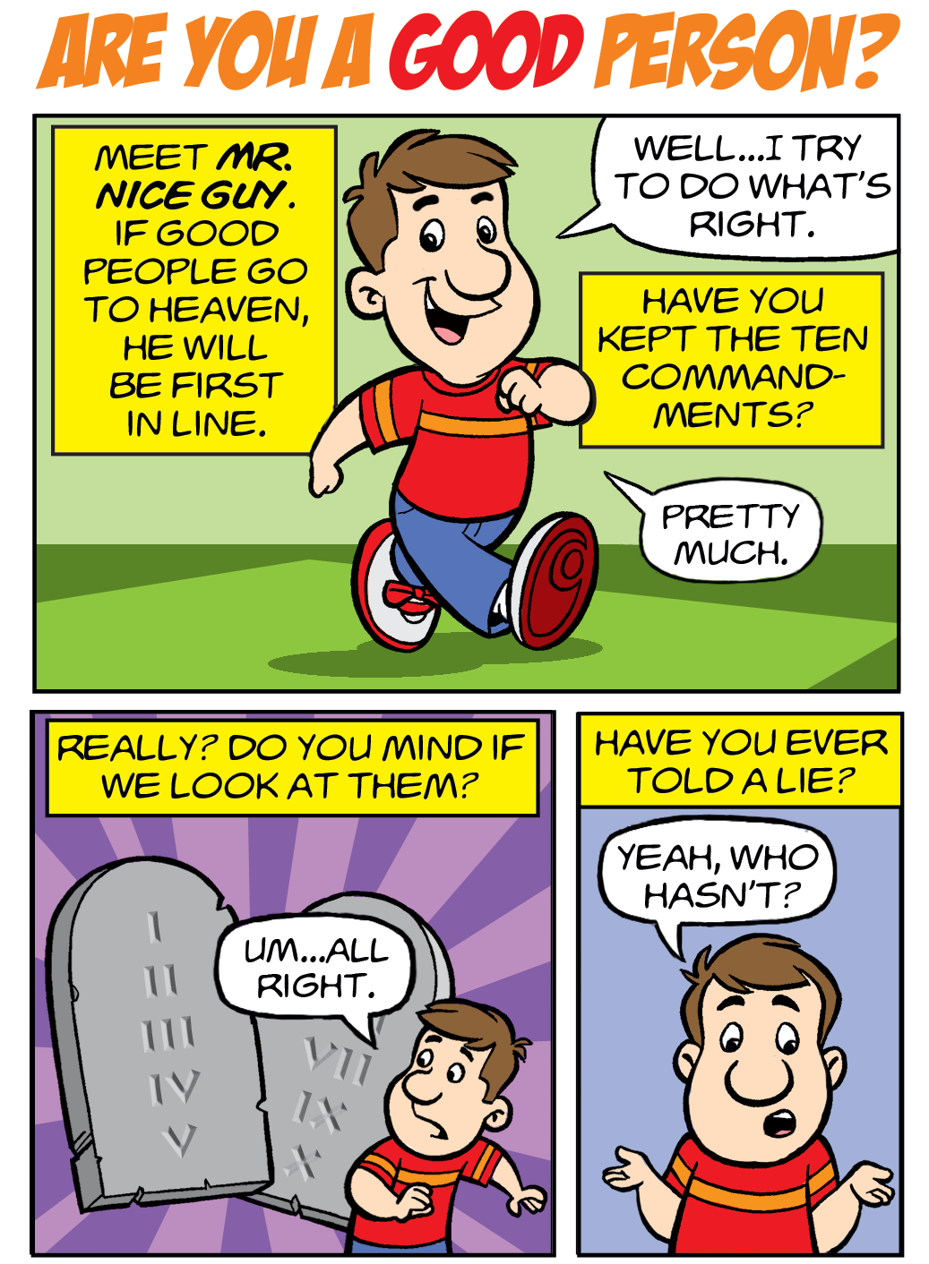 Are You A Good Person English Version Free Cartoon Gospel Tract