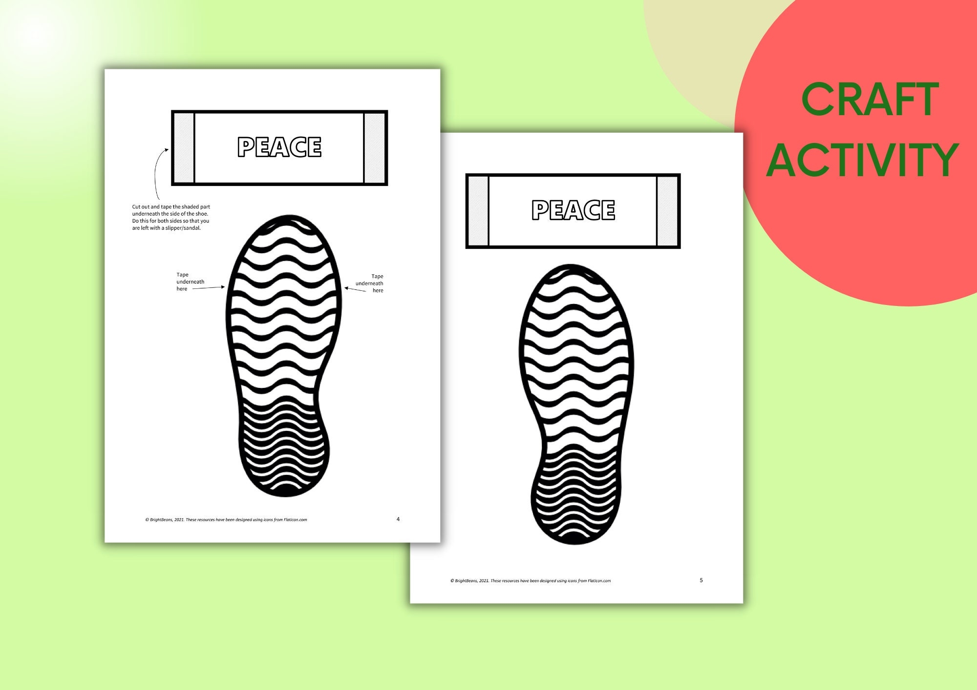 Armor Of God SHOES OF PEACE Lesson 3 Etsy Finland