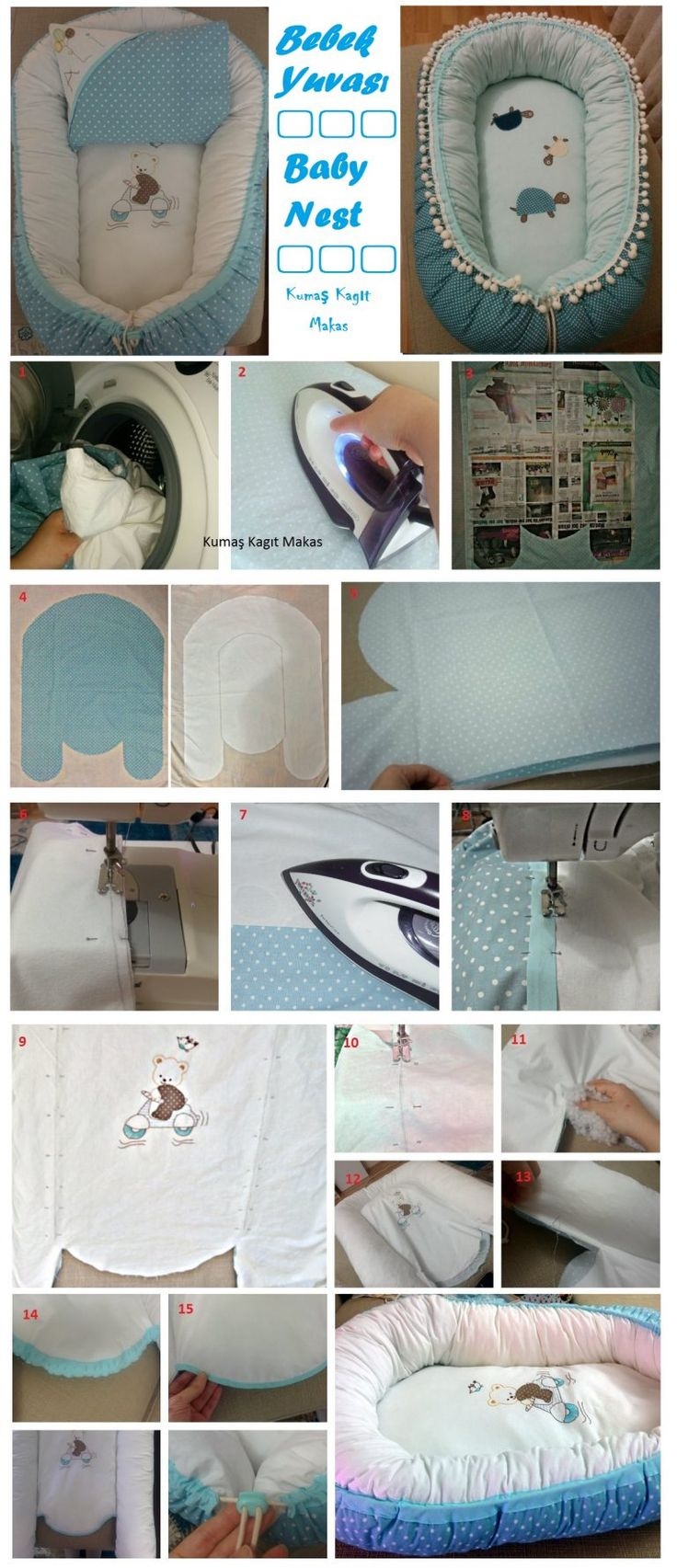 Baby Nest Free Printable Pattern And Simple Tutorial Hany Crafts