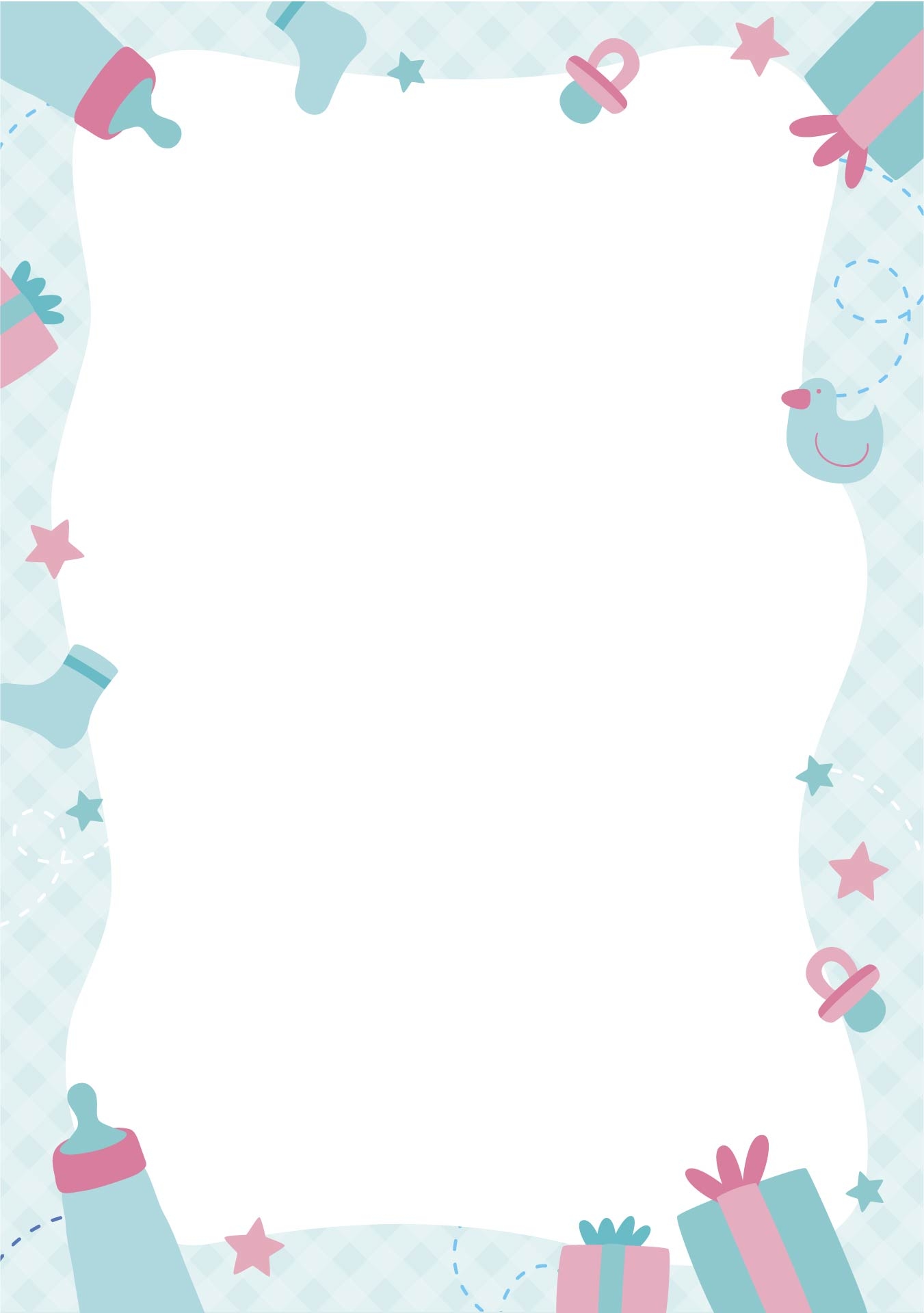 Baby Shower Borders 10 Free PDF Printables Printablee