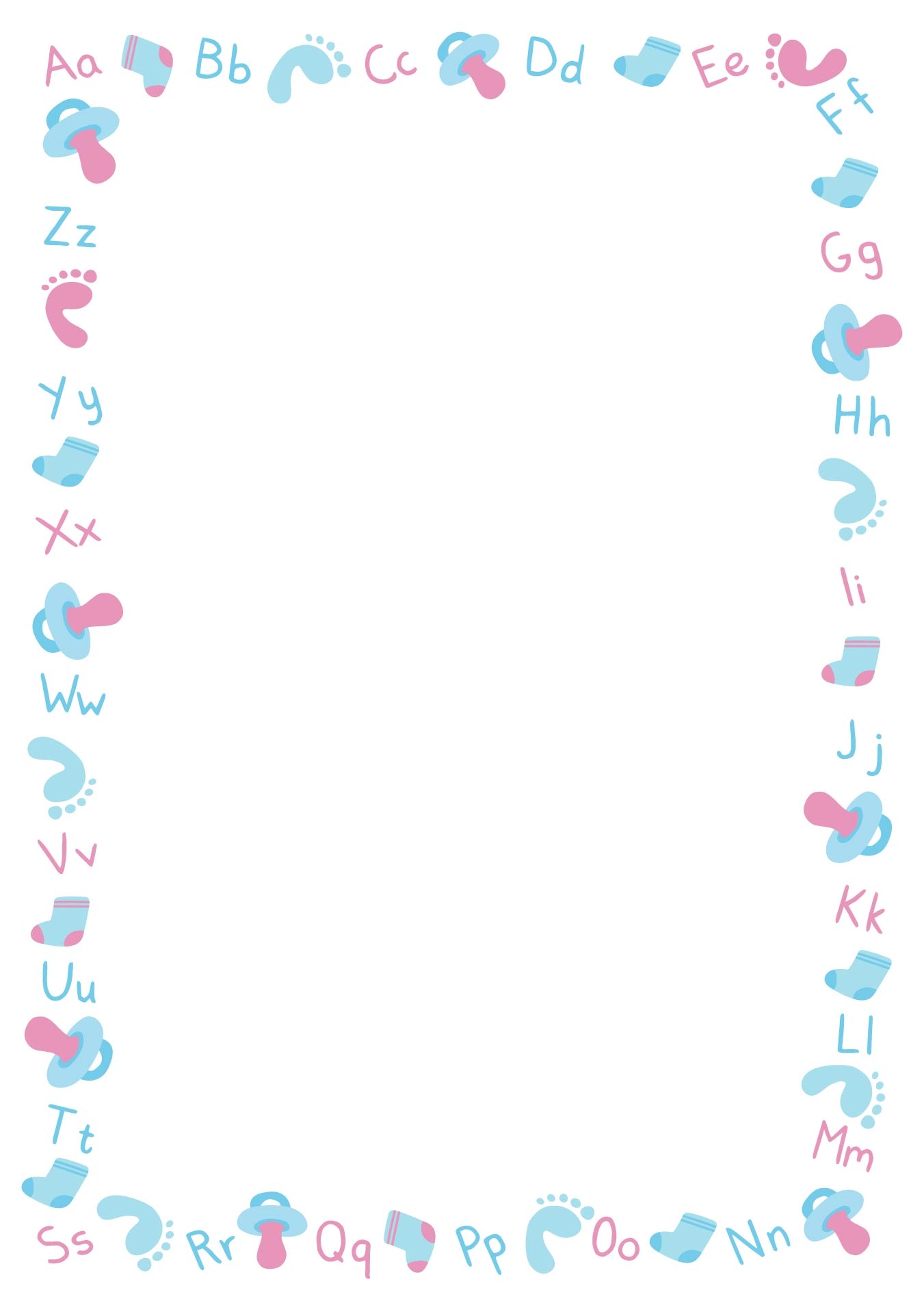 Free Printable Baby Shower Borders