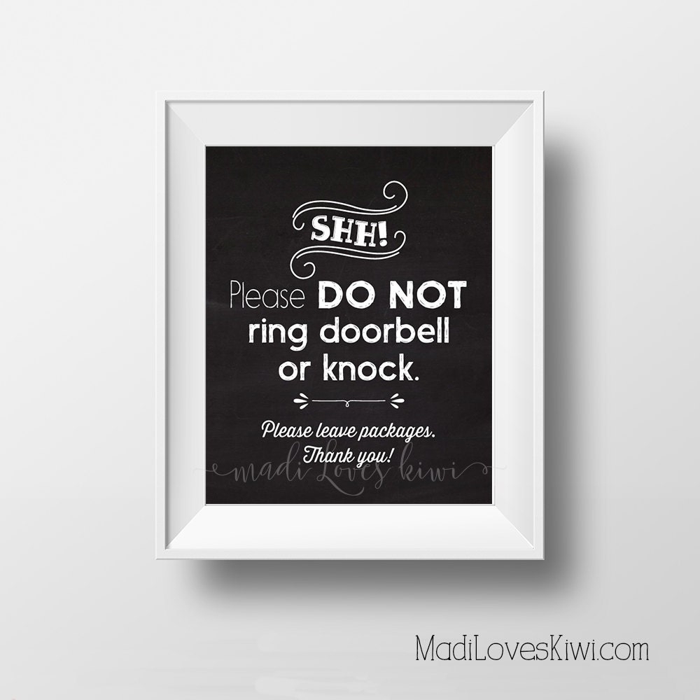 Baby Sleeping Sign Printable Do Not Disturb Door Hanger Digital Shh Sleeping No New Mom Gift Ideas Baby Shower Sprinkle Instant Download Etsy