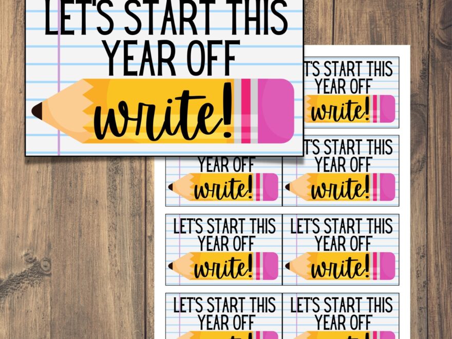 Back To School Printable Welcome Back Let s Start The Year Off WRITE Meet The Teacher Gift Tag Teacher Appreciation Etsy
