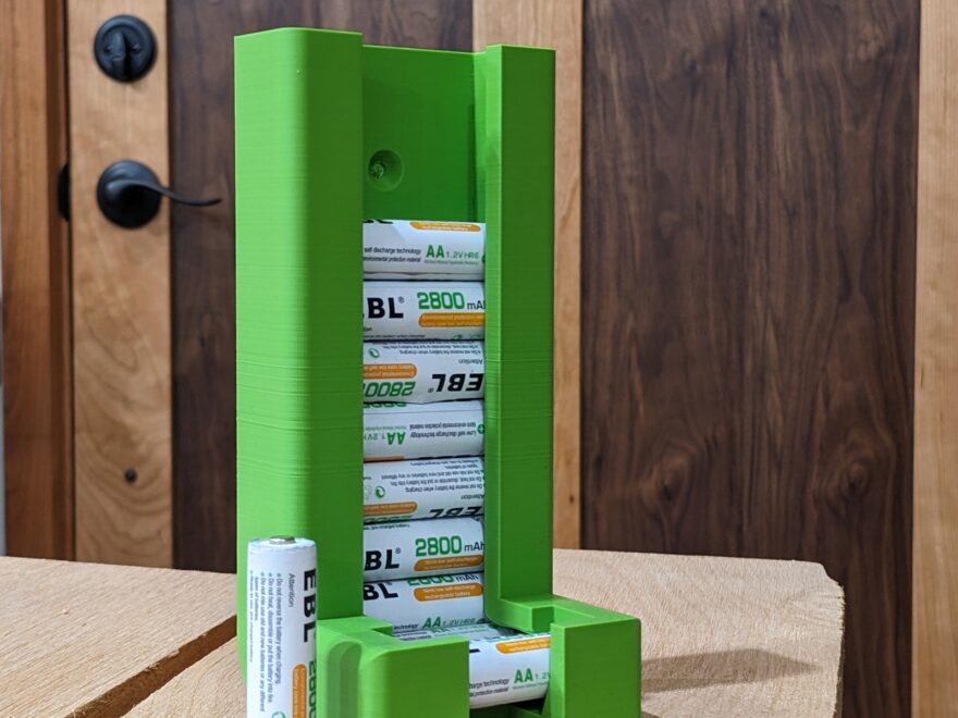Battery Dispenser For AA Batteries 3D Printable File