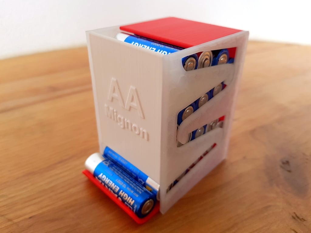 Battery Dispenser For AA Mignon Batteriespender By Verdrus Thingiverse