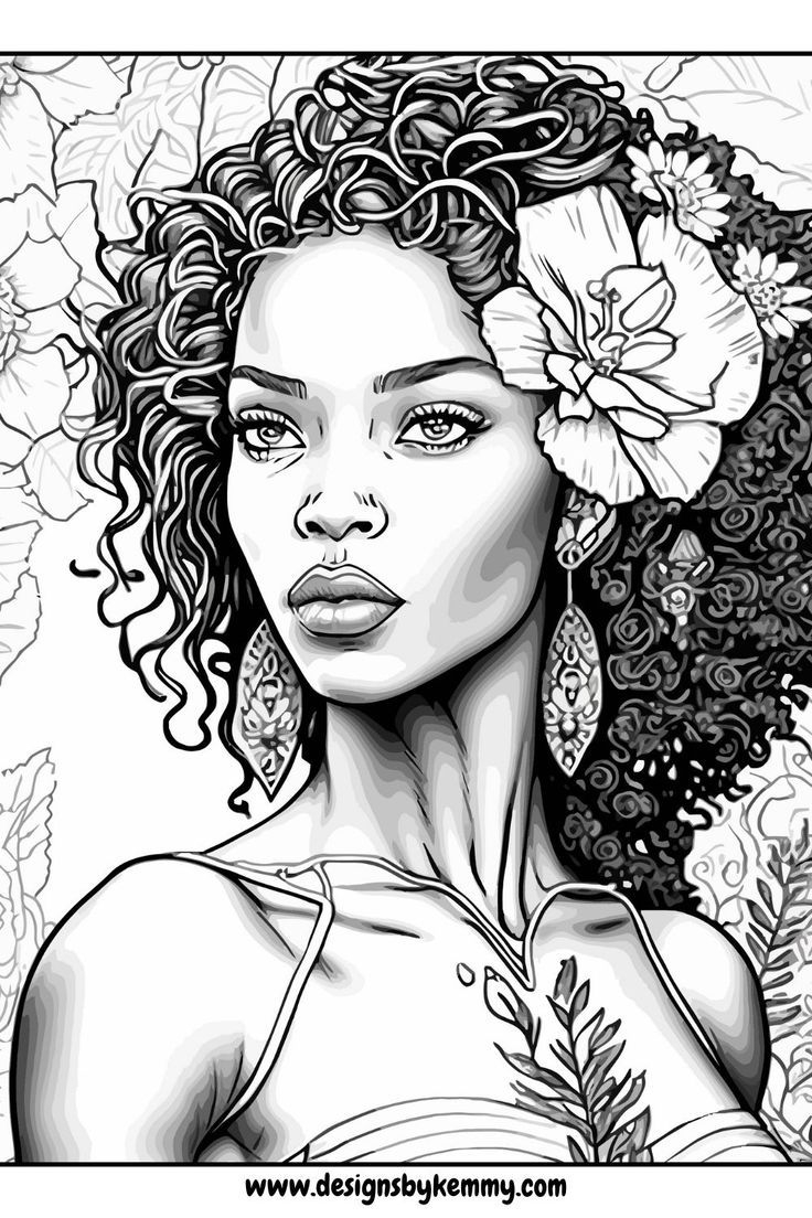 Printable Faces Of African Women