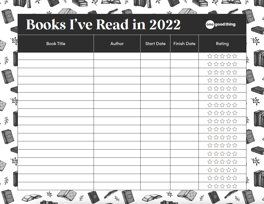 Books I ve Read In 2022 Reading Log Free Printable 
