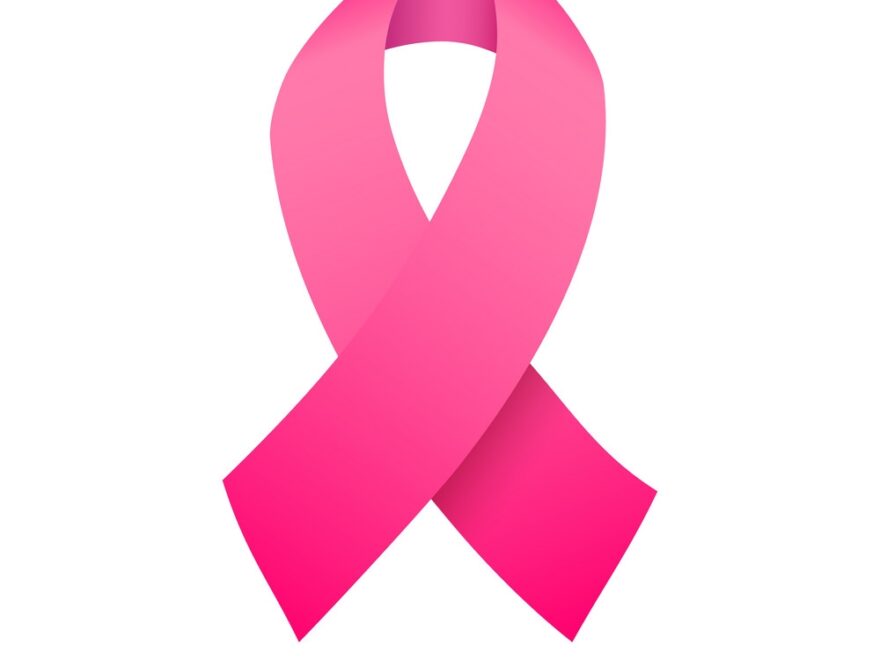 Breast Cancer Awareness Ribbon Template Royalty Free Vector