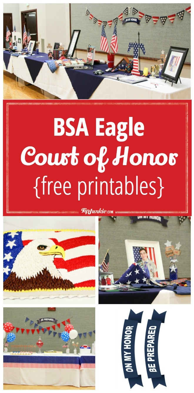 BSA Eagle Court Of Honor free Printables Tip Junkie
