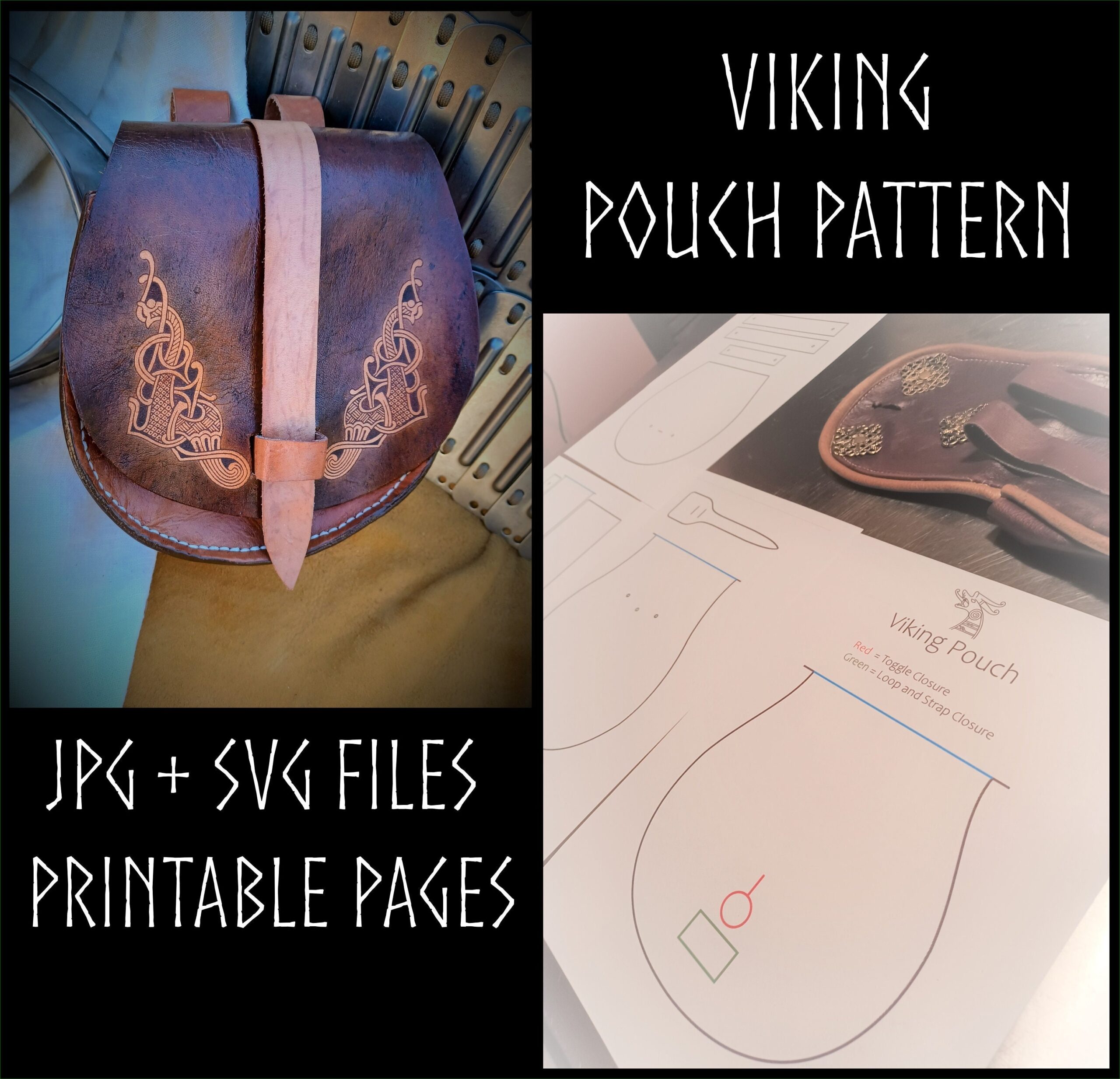 Buy DIY Viking Pouch Pattern Online In India Etsy